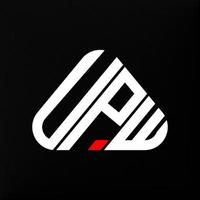 Upw Letter Logo kreatives Design mit Vektorgrafik, Upw einfaches und modernes Logo. vektor