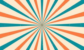 orange och blå årgång bakgrund med rader vektor