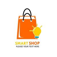 Smart-Shop-Logo-Design-Vorlage Illustration. es gibt gut für ihr geschäft vektor