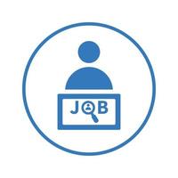 Symbol für Job, Gelegenheit, Stellenangebot. vektor