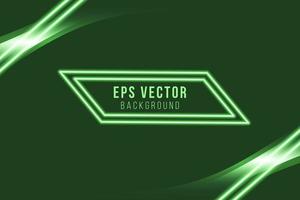 grüner abstrakter hintergrund verziert mit luxuslinien-vektorillustration vektor