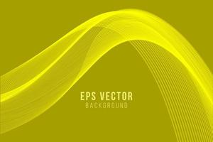 Tapete mit eleganten Formen im gelben Hintergrund mit Farbverlauf vektor