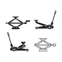 Design-Vorlage für hydraulische Wagenheber-Symbolvektorillustration. vektor