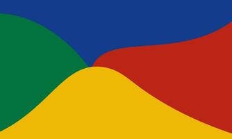 Vektor abstrakter Hintergrund rot, grün, blau, gelb. Vorlagendesign horizontales Banner
