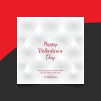 spezielle kreative Social-Media-Post-Web-Banner-Vorlage zum Valentinstag vektor