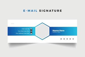 företags- företag e-post signatur mall vektor