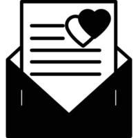 Liebesbrief, der leicht bearbeitet oder geändert werden kann vektor