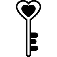 Liebesschlüssel, der leicht bearbeitet oder geändert werden kann vektor