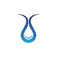 Wassertropfen-Logo-Vorlage vektor