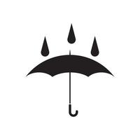 Regenschirm-Icon-Vektor-Design vektor