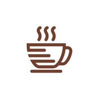 Kaffeetasse-Logo-Vorlage vektor