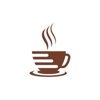 Kaffeetasse-Logo-Vorlage vektor