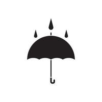 Regenschirm-Icon-Vektor-Design vektor