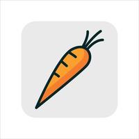 Karotten-Gemüse-Symbol vektor