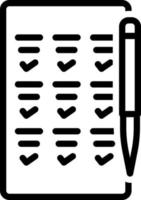 Liniensymbol zum Markieren vektor