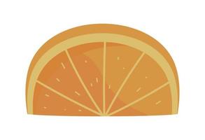 skiva orange ikon vektor