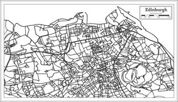 edinburgh skottland stad Karta i retro stil. översikt Karta. vektor