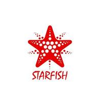 sjöstjärna, stjärna fisk ikon, varumärke, företag eller byrå vektor