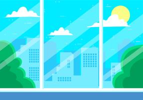 Gratis handdragen Vector Cityscape Illustration