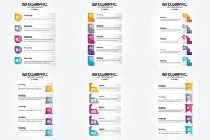 vektor illustration infographics platt design uppsättning för reklam broschyr flygblad och tidskrift