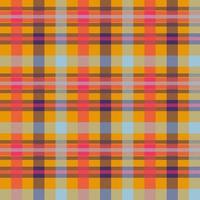 tartan orange färg sömlös vektor mönster