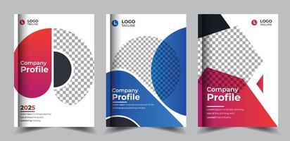 unternehmensprofil broschüre moderner jahresbericht business book cover design vektor