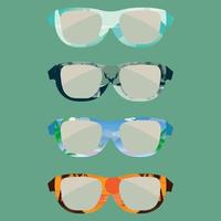 Vektorbrille mit verschiedenen schönen Motiven vektor