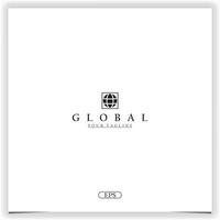 Globus Logo Premium elegante Vorlage Vektor eps 10