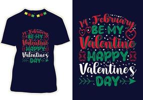 Valentinstag T-Shirt-Design vektor