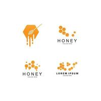 Honig-Logo-Vektor vektor