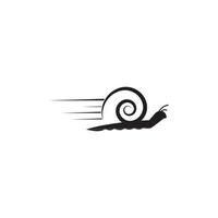 Speed Snail Logo Vorlagenvektor vektor