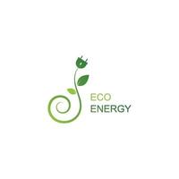 eco energi logotyp mall vektor ikon