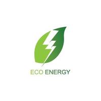 eco energi logotyp mall vektor ikon