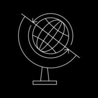 schönes Symbol für die Globuslinie vektor