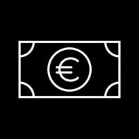 schöne Euro-Vektorlinie Symbol vektor