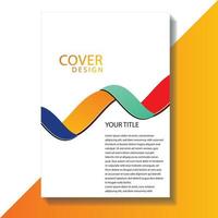 Broschüren- oder Flyer-Layout-Vorlage, Jahresbericht-Cover-Design-Hintergrund vektor