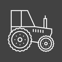 schönes Vektorsymbol für die Traktorlinie vektor