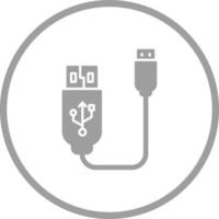 Vektorsymbol für USB-Kabel vektor