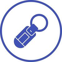 Schlüsselanhänger-Vektor-Symbol