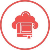 Cloud-Bibliotheksvektorsymbol vektor