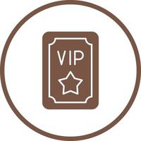 VIP-Pass-Vektor-Symbol vektor