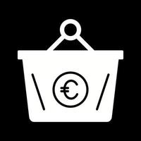 Euro-Korb-Vektor-Symbol vektor