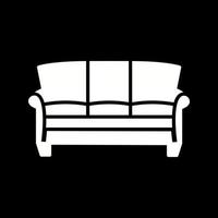 großes Sofa-Vektorsymbol vektor