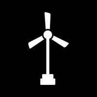 Symbol für Windmühlenvektor vektor