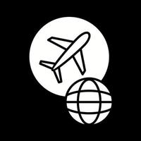 Vektorsymbol für globale Flüge vektor