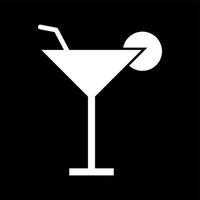 unik cocktail vektor glyf ikon