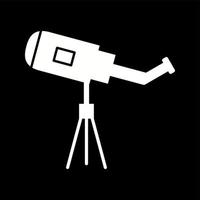 unik teleskop vektor glyf ikon