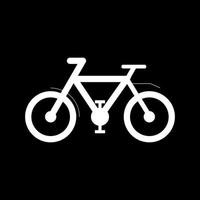 schönes Fahrrad-Glyphen-Vektorsymbol vektor