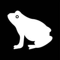 einzigartiges Frosch-Vektor-Glyphen-Symbol vektor