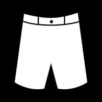 einzigartiges Shorts-Vektor-Glyphen-Symbol vektor